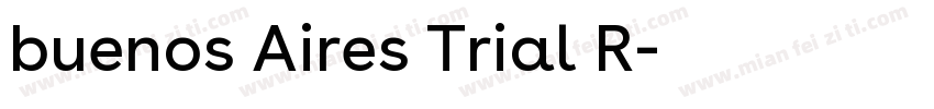 buenos Aires Trial R字体转换